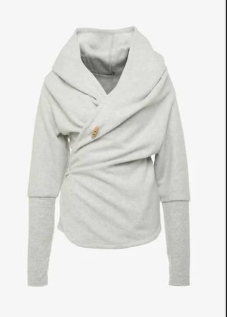 Kuschlige Graue Fleecjacke