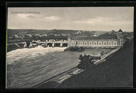 Laufenburg, Kraftwerk und Ort aus der Vo