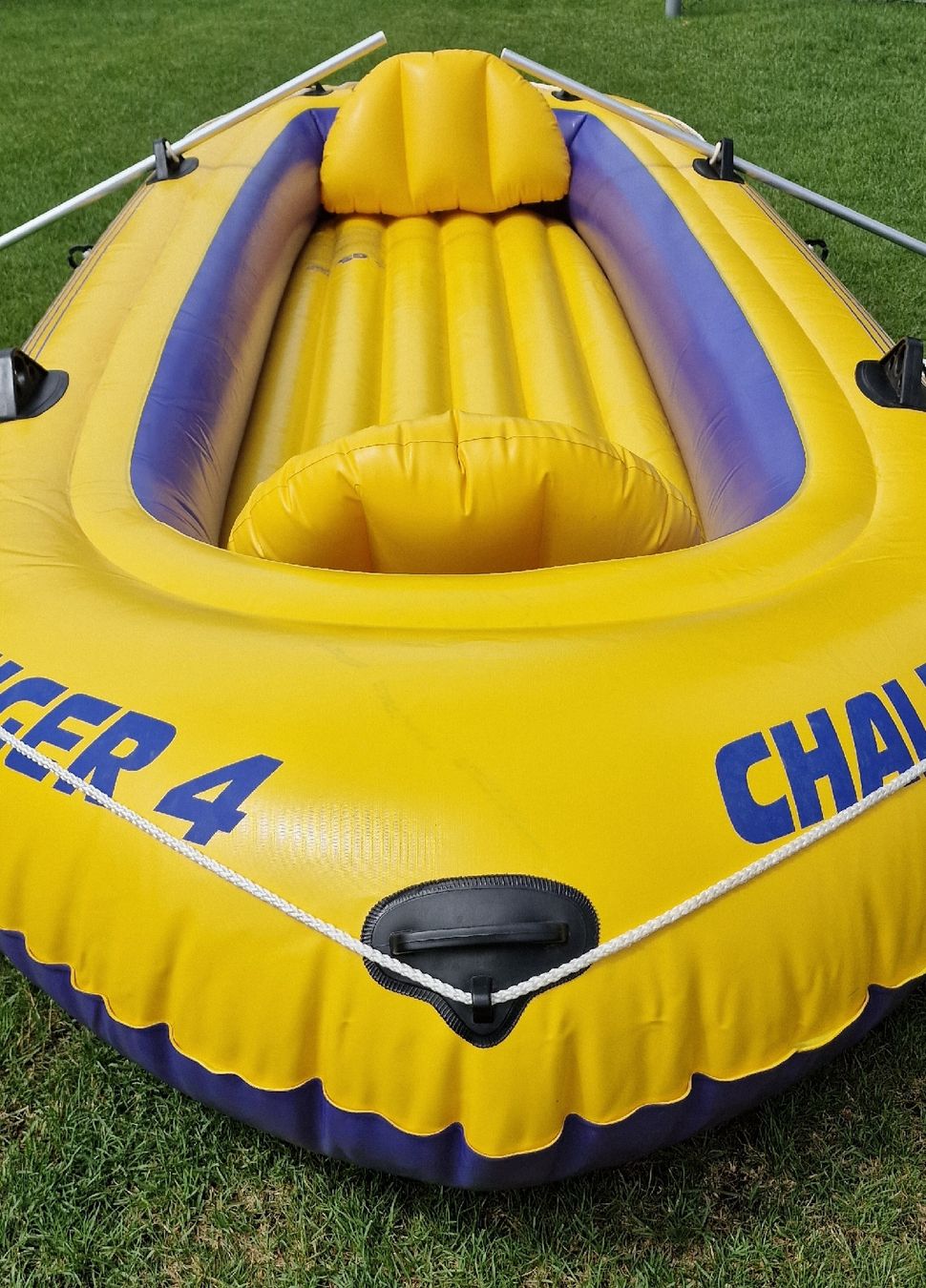 Barche: Intex Challenger 4 Schlauchboot mit 2 Paddel – Usato da Suhr venduto da Sbume 5