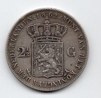 (1416) Holland, 2½ Gulden 1862, ss-vz