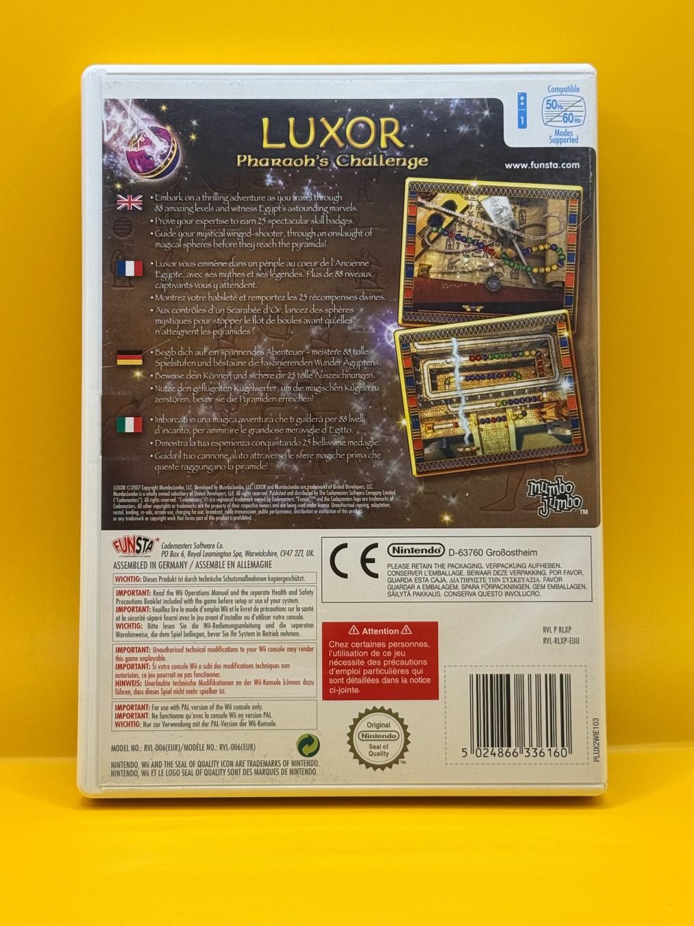 Nintendo Giochi: Luxor - Pharaoh's Challenge - Nintendo Wii – Usato da Dietikon venduto da gab_qz7y 1