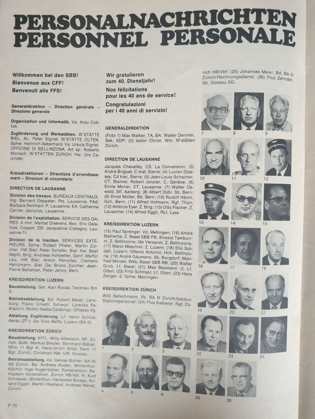 Riviste & Magazine: SBB CFF FFS Nachrichtenblatt von 1983 – Usato da Schwanden Sigrisw venduto da pho_2mc9 5