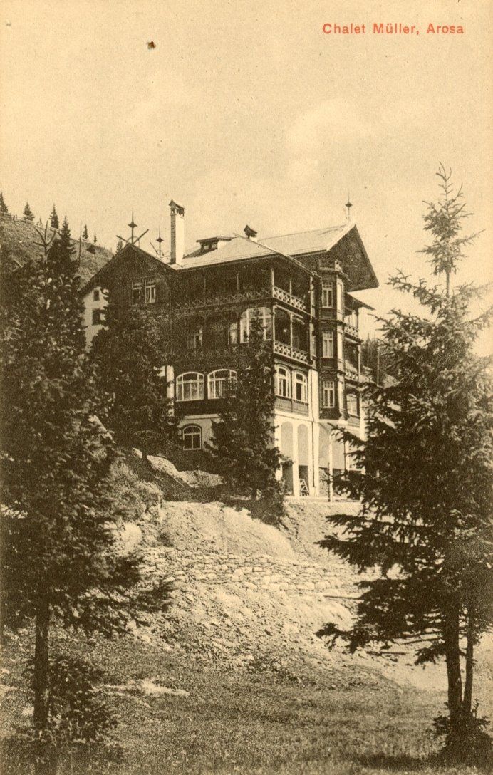Cartoline postali: Arosa  GR  -   Chalet MÜLLER – Usato da Brig venduto da Valcards54