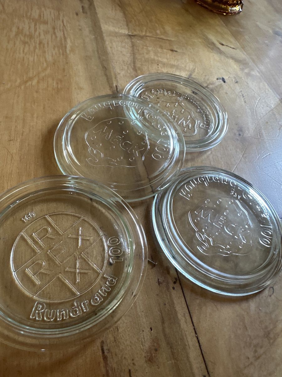 Sottobicchieri: Vintage Weck Deckel für Gläser oder Untersetzer – Usato da Frauenfeld venduto da aluma14 4