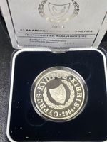 (48)Zypern Silbermünze 1 Pfund 2004 im Etui mit Zertifikat