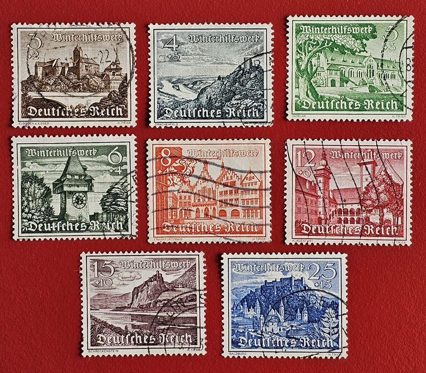 Prophila Collection Briefmarke Deutsches Reich 683 – 1938 Winterhilfswerk: Landschaften/Blumen