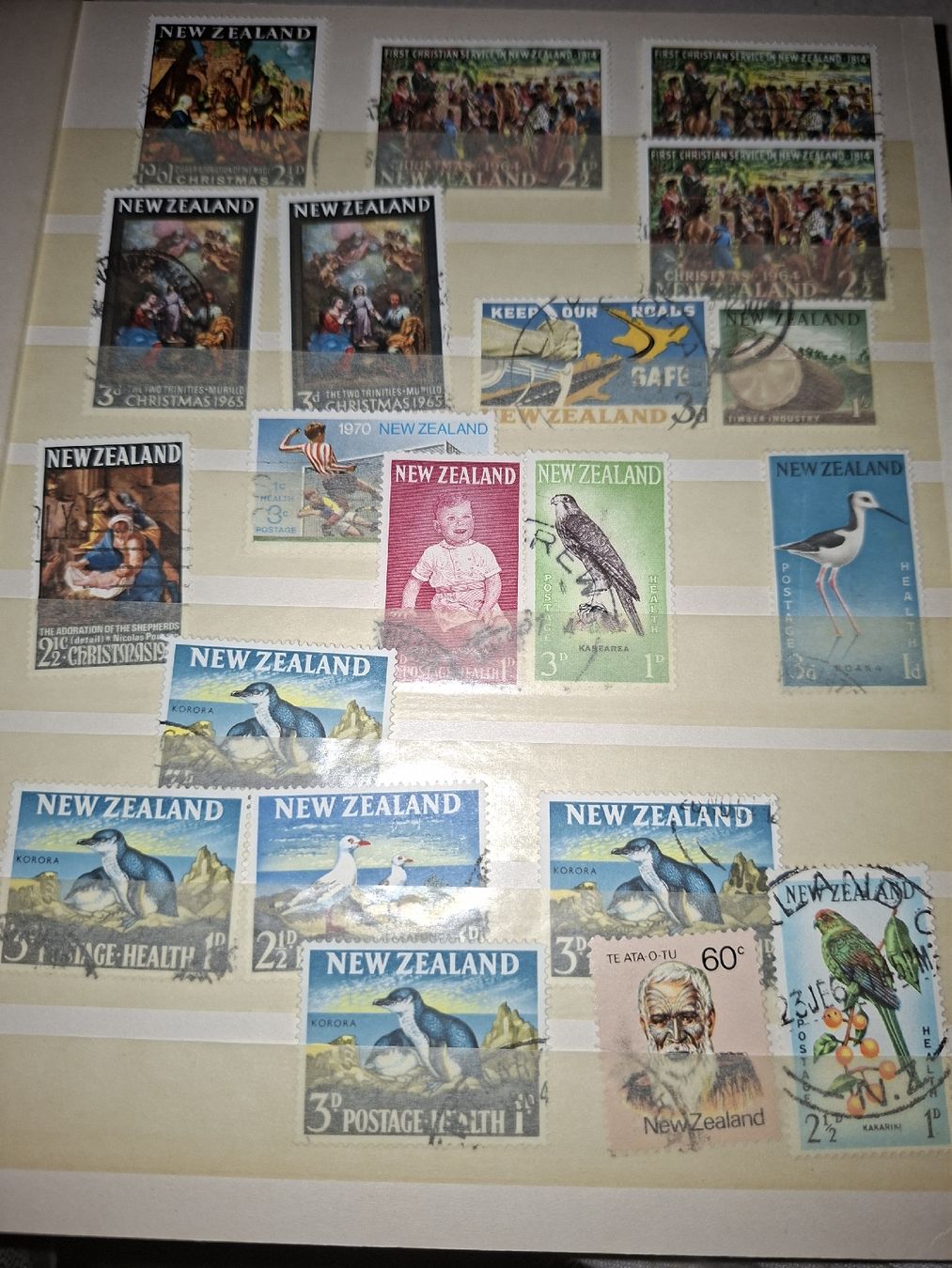 Tutti i francobolli: Briefmarken / Werbemarken Neuseeland – Usato da Balgach venduto da SIMEON27 7