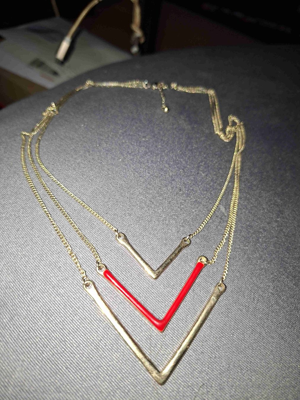 Ketten: Collier multi-rangs doré avec motifs – Gebraucht aus Tannay von v1n1p00h 8
