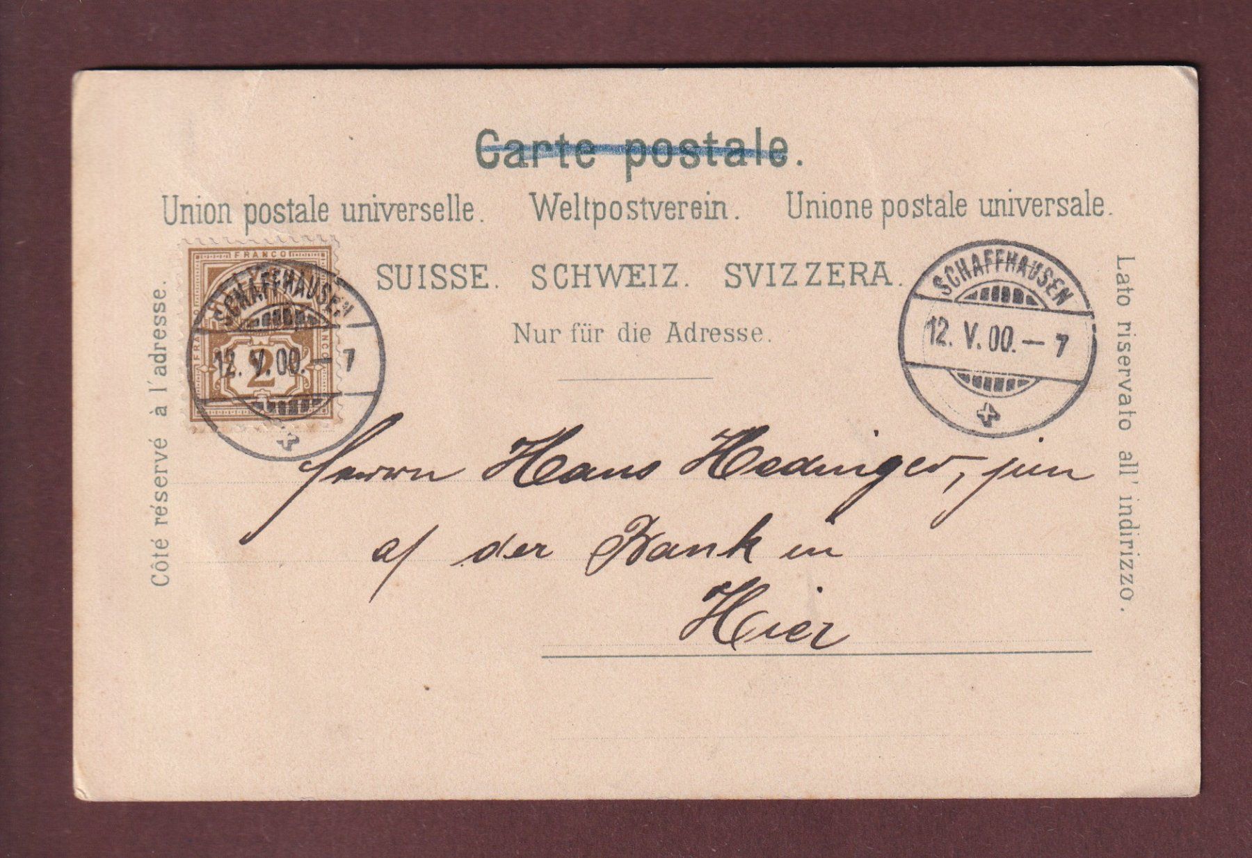 Cartoline postali: ST. GALLEN - Kadettentag 1899 // kleiner Eckbug // – Usato da Pully venduto da nicecards 1