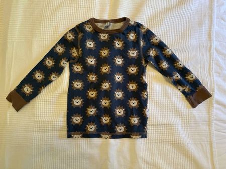 Langarmshirt Pjujomoro blau Löwen Grösse 98 104 neu