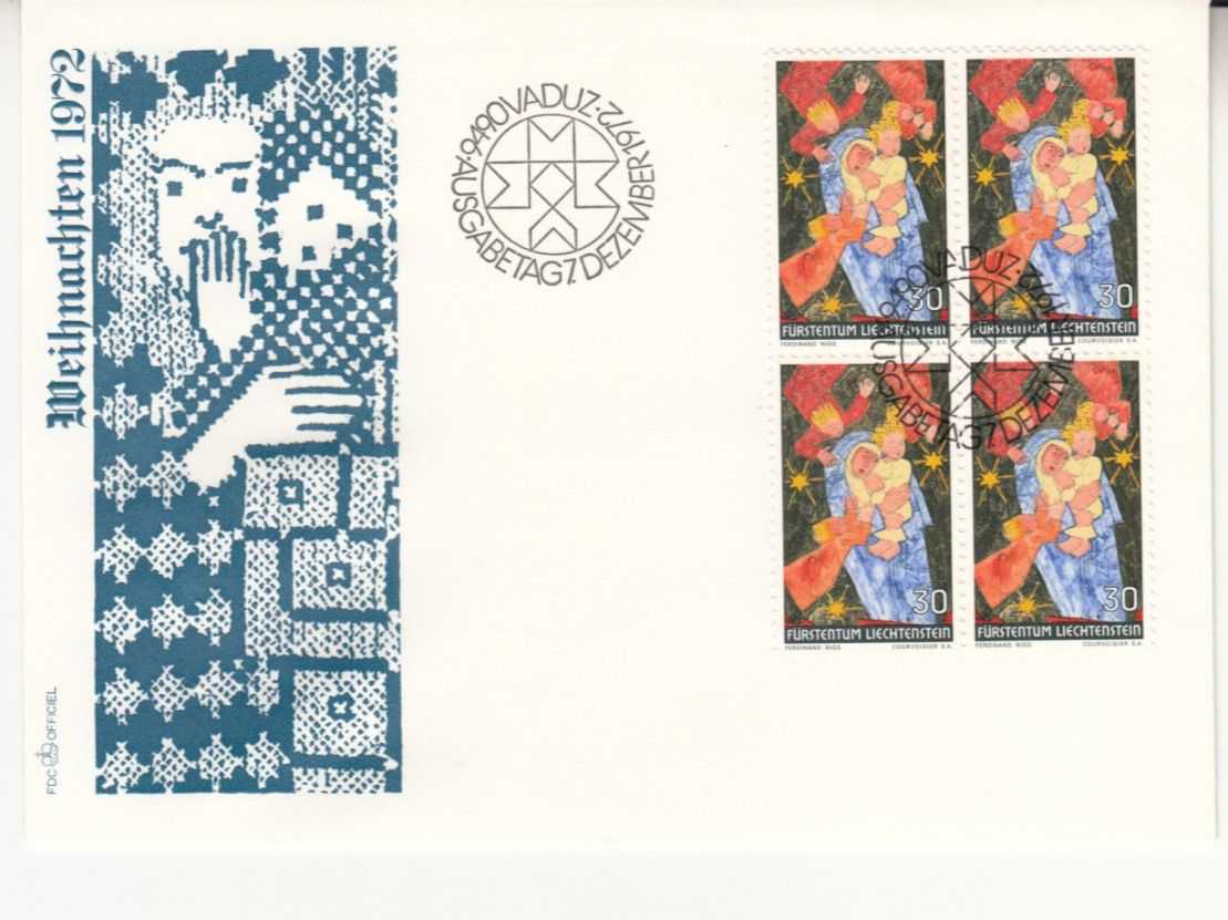 Tutti i francobolli: LBK 510 im 4er-Block FDC – Usato da Bürglen TG venduto da StampGraf