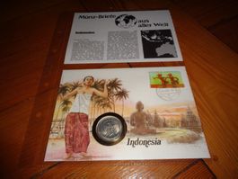Münzbrief Indonesien