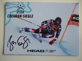 RYAN COCHRAN-SIEGLE (USA) SKISTAR  HANDSIGNIERT AK !