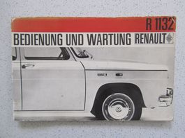 Renault 8 R 1132, Bedienungs- und Wartungsanleitung, 1968