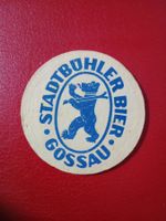 Bierdeckel alt Stadtbühler Gossau Bär blau