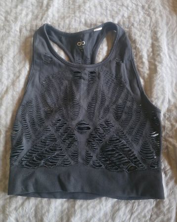 Alo Yoga Sport Crop Top Grau, Grösse S