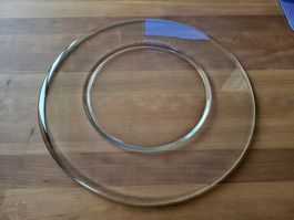 Dekorative Glasplatte, ideal für festliche Anlässe!