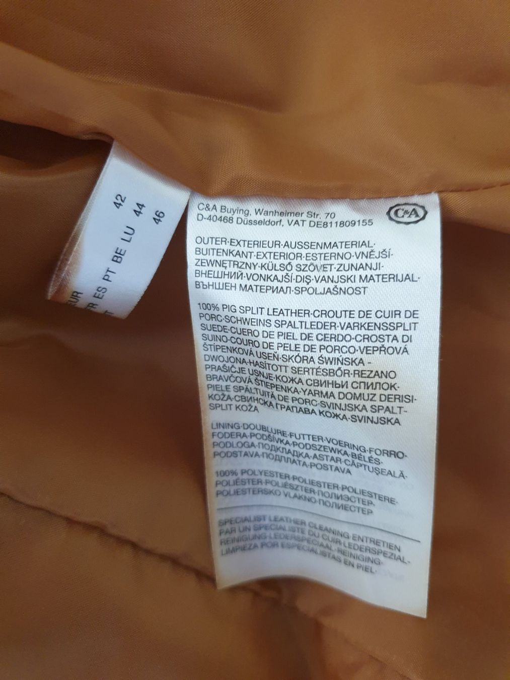 C&A Jacken: Schicke Echtlederjacke kaum getragen – Gebraucht aus Basel von akp_c5zl 5