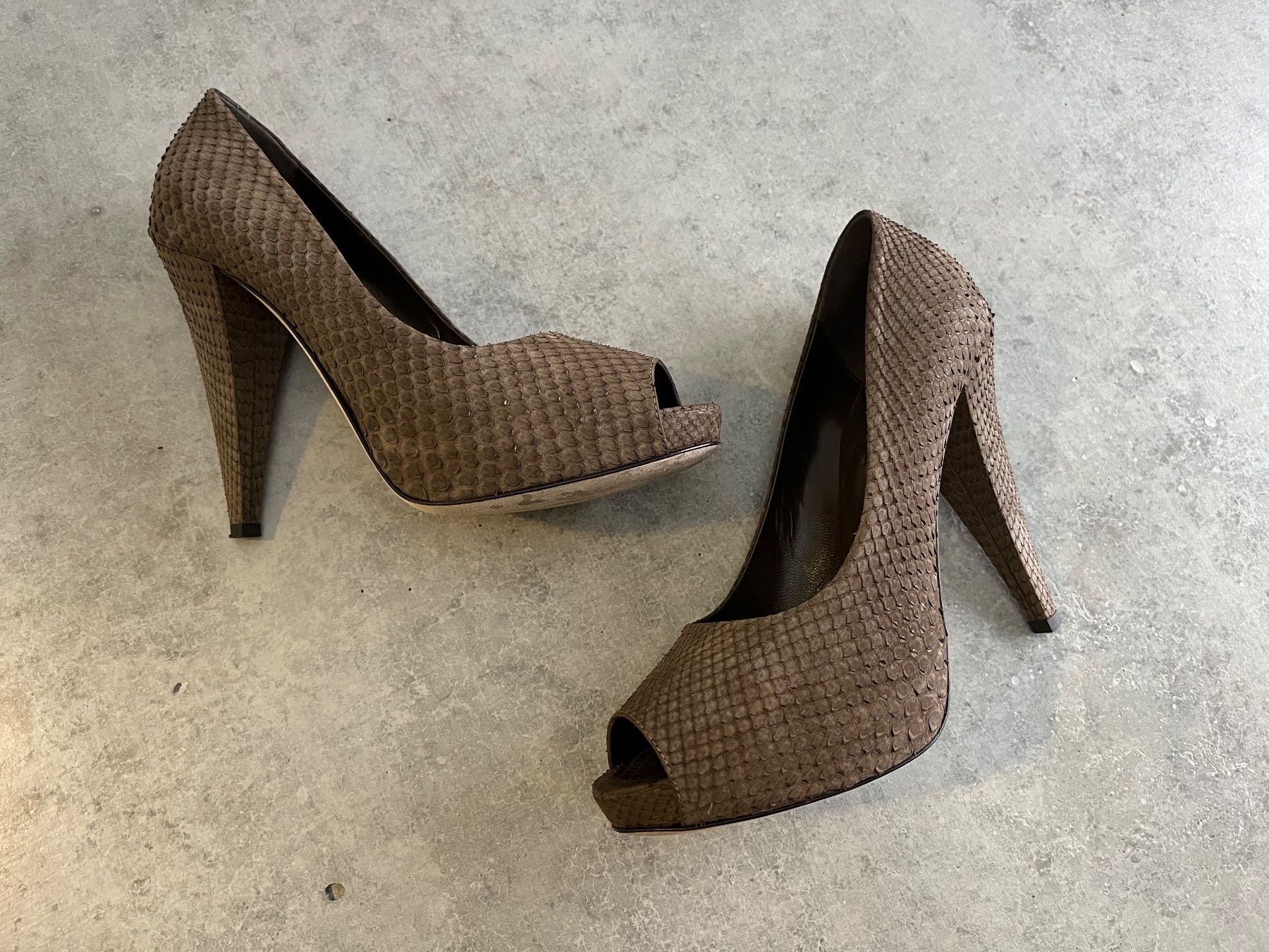Bally Damenschuhe: BALLY Heels Python, Gr. 38.5 - NP: 795.- – Neu (gemäss Beschreibung) aus Zollikofen von spunk65 1