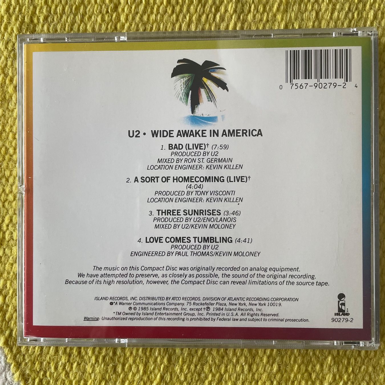 CD: U2-WIDE AWAKE IN AMERICA85 – Usato da Rorschacherberg venduto da CD-Roli 1