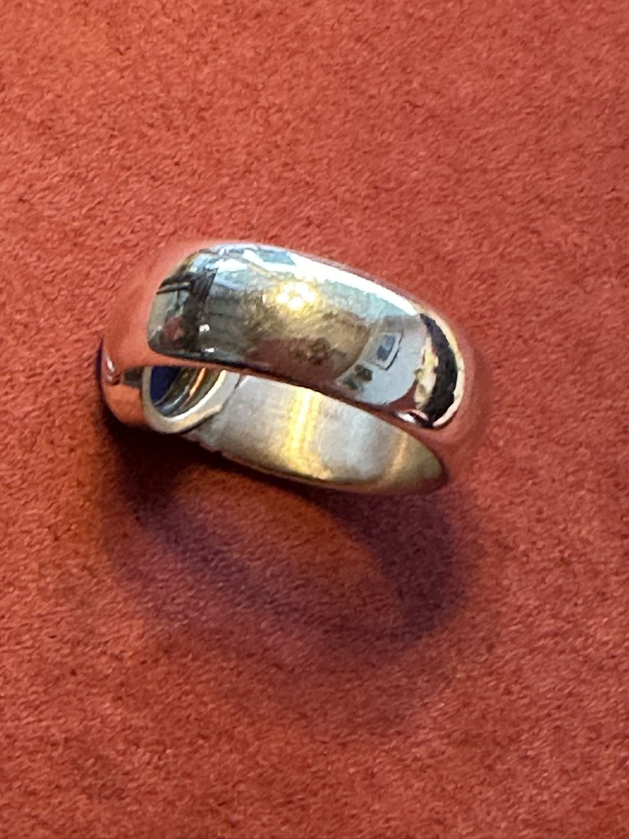 Ringe: 900 Silberring mit dunkelblauen Stein – Gebraucht aus Herbriggen von Sehrazade 4