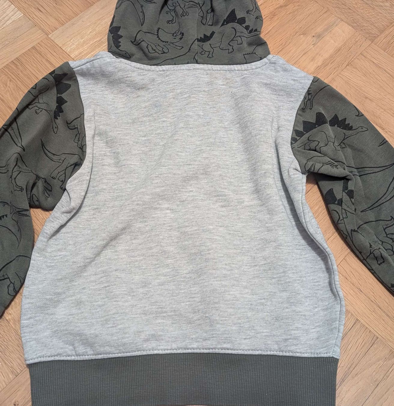H&M Pullover & Sweatshirts: H&M Kapuzenpullover Dinosaurier grau Grösse 92 – Gebraucht aus Guntalingen von Beni_001 1