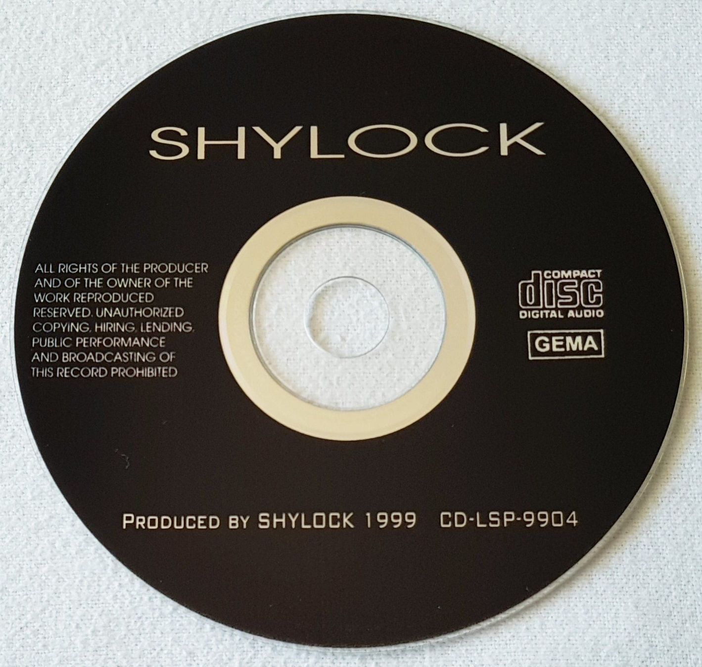 CD: Shylock - CD - 1999 - Rare First Press - Not On Label – Usato da Uster venduto da Zardodel 2