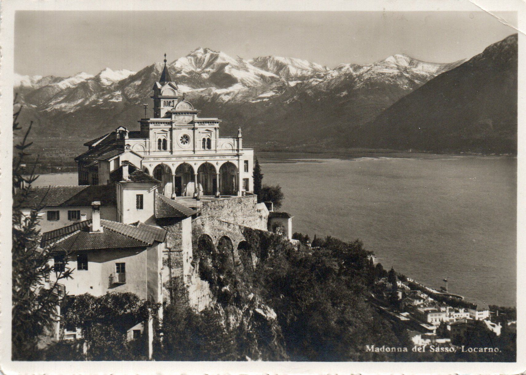 Cartoline postali: Locarno - Madonna del Sasso – Usato da Melano venduto da pisonsdro