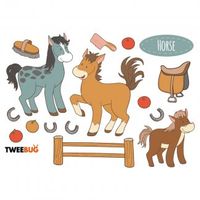 Tweebug wasserfeste Sticker Pferde 01 DIN A6