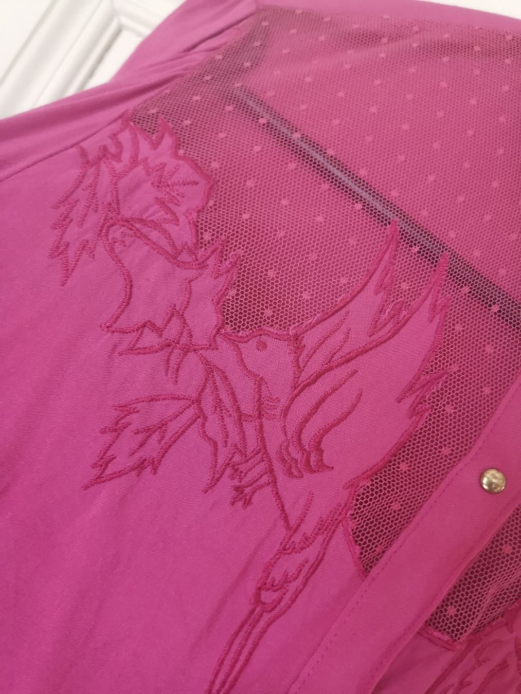 Camicette: Vintage Bluse Emanuelle, Vogelmotiv – Usato da Uerikon venduto da pink_flamingo 1