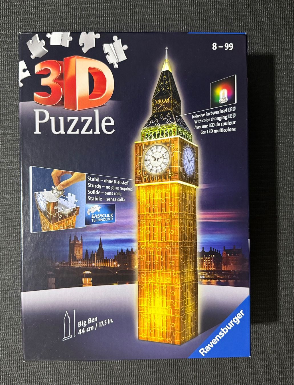 Ravensburger Puzzle: Ravensburger 3D Big Ben LED – Nuovo (secondo la descrizione) da Contone venduto da Chaos76
