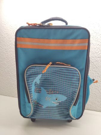 Kinder Rollkoffer blau Hai Motiv der Marke LÄSSIG