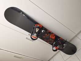Snowboard mit Bindung schwarz Grösse unbestimmt