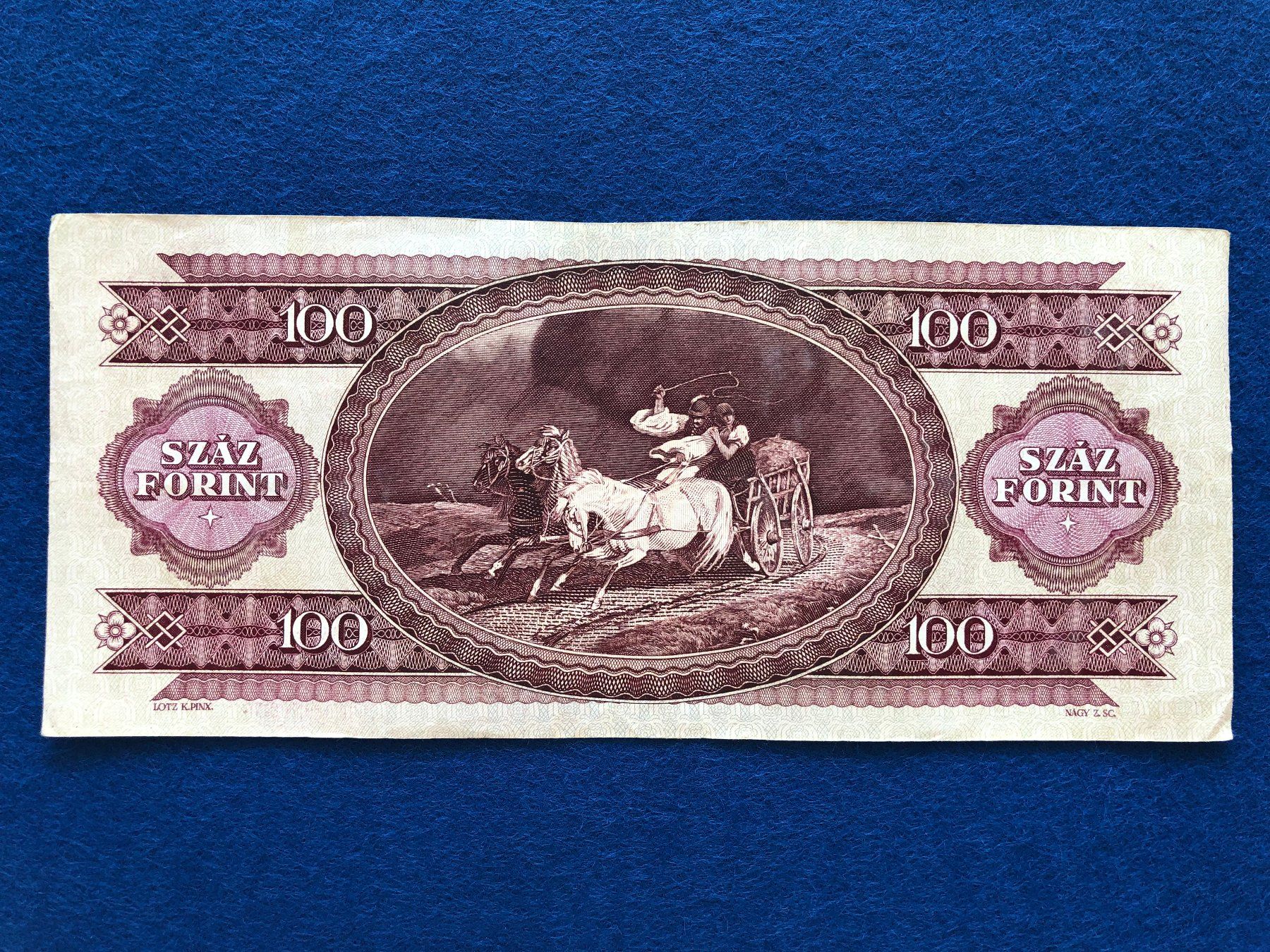 Banconote: Budapest 1989 - Ungarn - 100 Forint – Usato da Pfäffikon SZ venduto da Sieben77 1