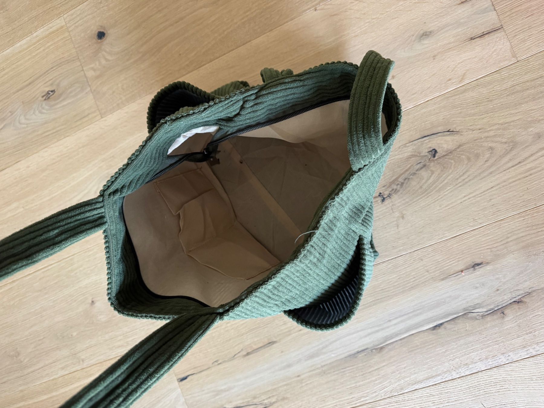 Borse: Grüne Cord Tasche, – Usato da Aettenschwil venduto da SaFa24 1