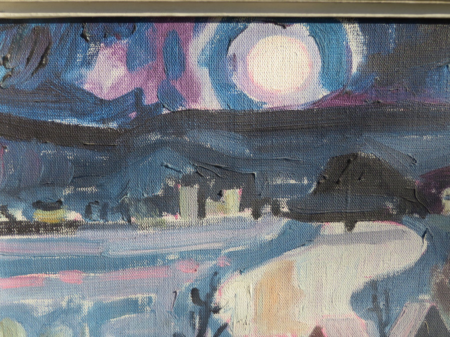 Dipinti: Hermann Hofmann 1920/1997 grosses Oel Bild – Usato da Bad Ragaz venduto da FutureZ 2