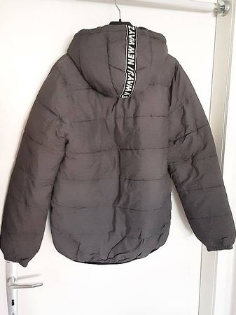 Warme Steppjacke Anthrazit von h&m | Gr. 170