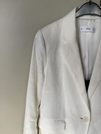 Blazer von MANGO 100% Leinen
