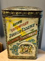Antike rare  Blechdose Lotzwyler Zucker-Essenz Bühler & Zimm