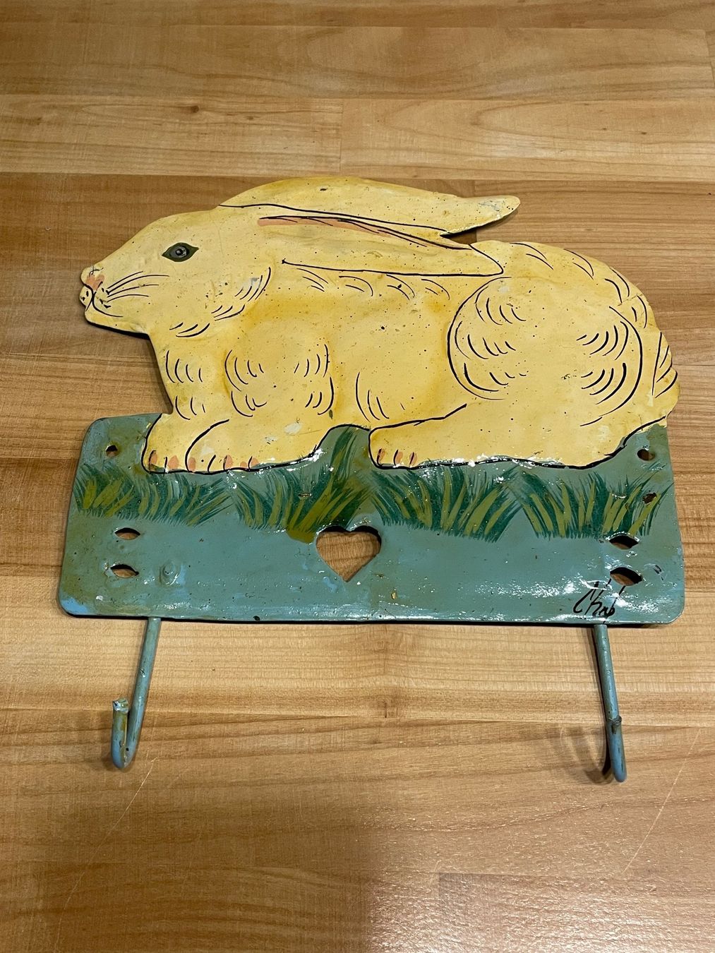 Toutes les décorations: Deko Blechschild mit Hacken Hase – D'occasion à Rümlang par euqinom16
