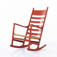 Hans J. Wegner, Rare and superb CH45 rocking chair, 1950s