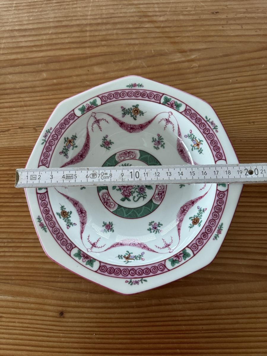 Teller: Vintage Teller "Peony Lowestoft" – Durchmesser 20 cm – Gebraucht aus Lanzenhäusern von Galaa 1