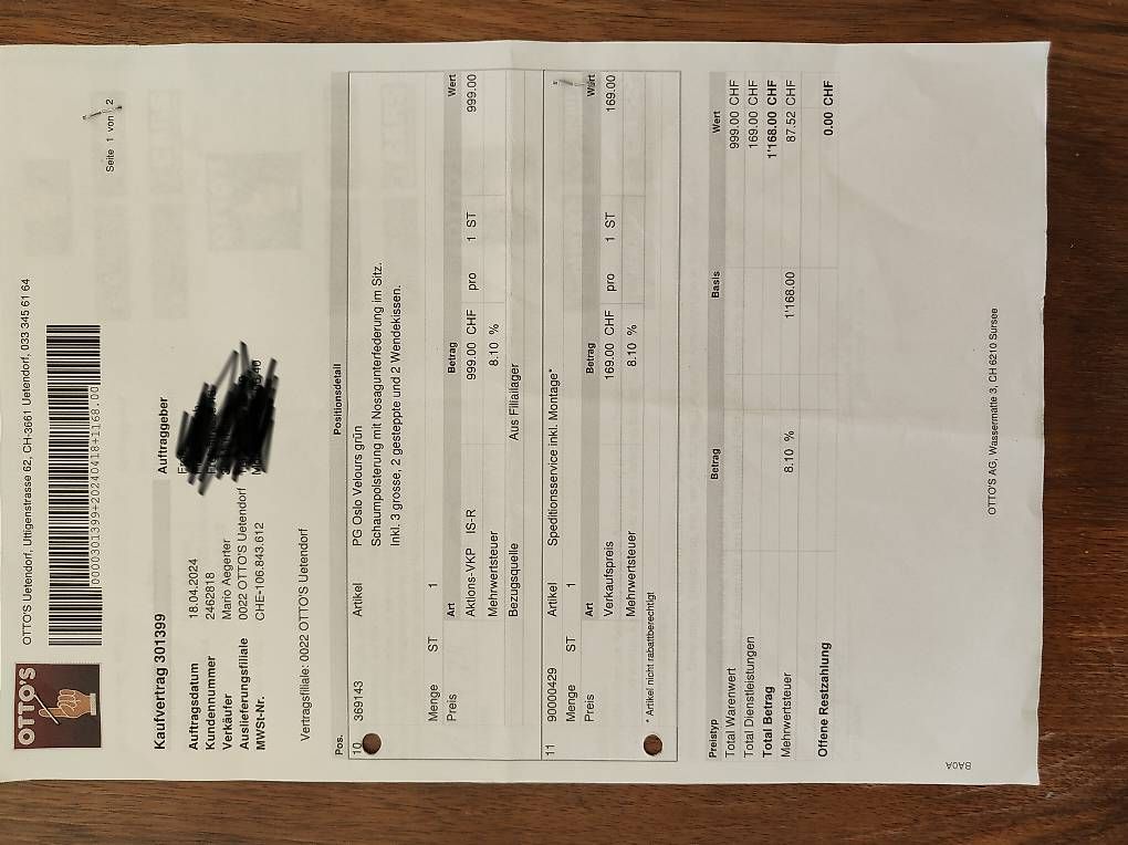 Sofas: Ecksofa Oslo aus Stoff – Gebraucht aus Thun von Moggo 1