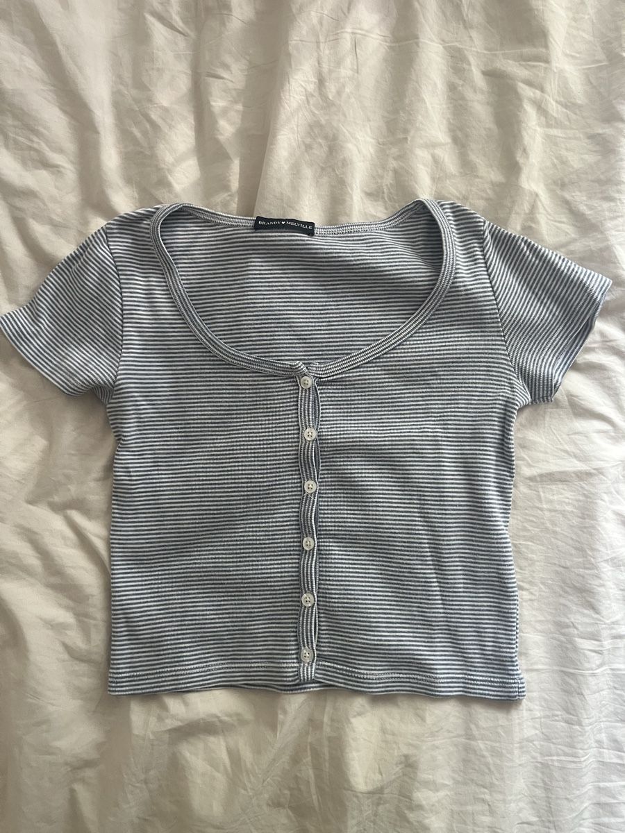 Brandy Melville T-shirt: Haut Brandy Melville à Rayures  – Usato da Biel/Bienne venduto da Car_Schuss