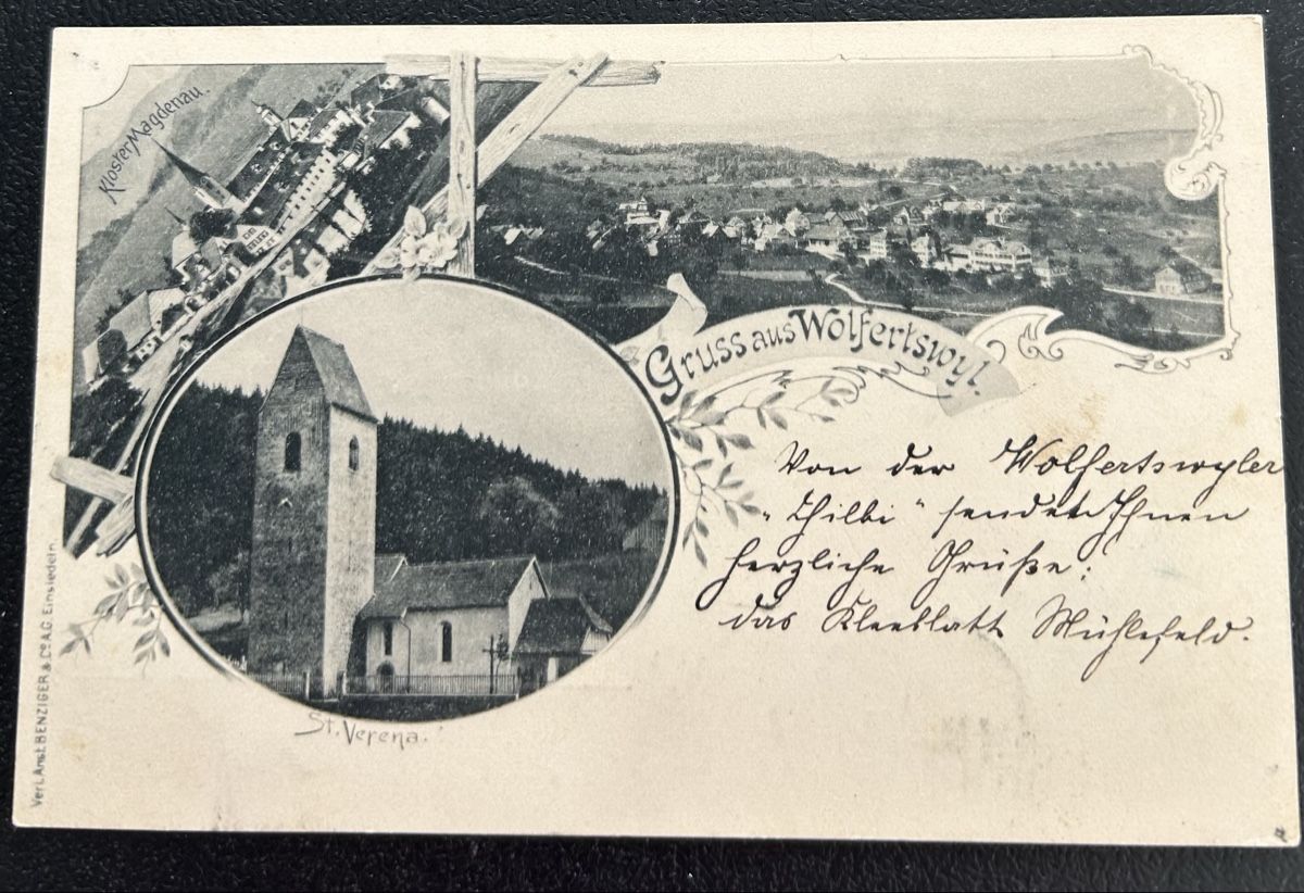 Cartoline postali: Gruss aus Wolfertswil 1899 – Usato da Horw venduto da Tellbub