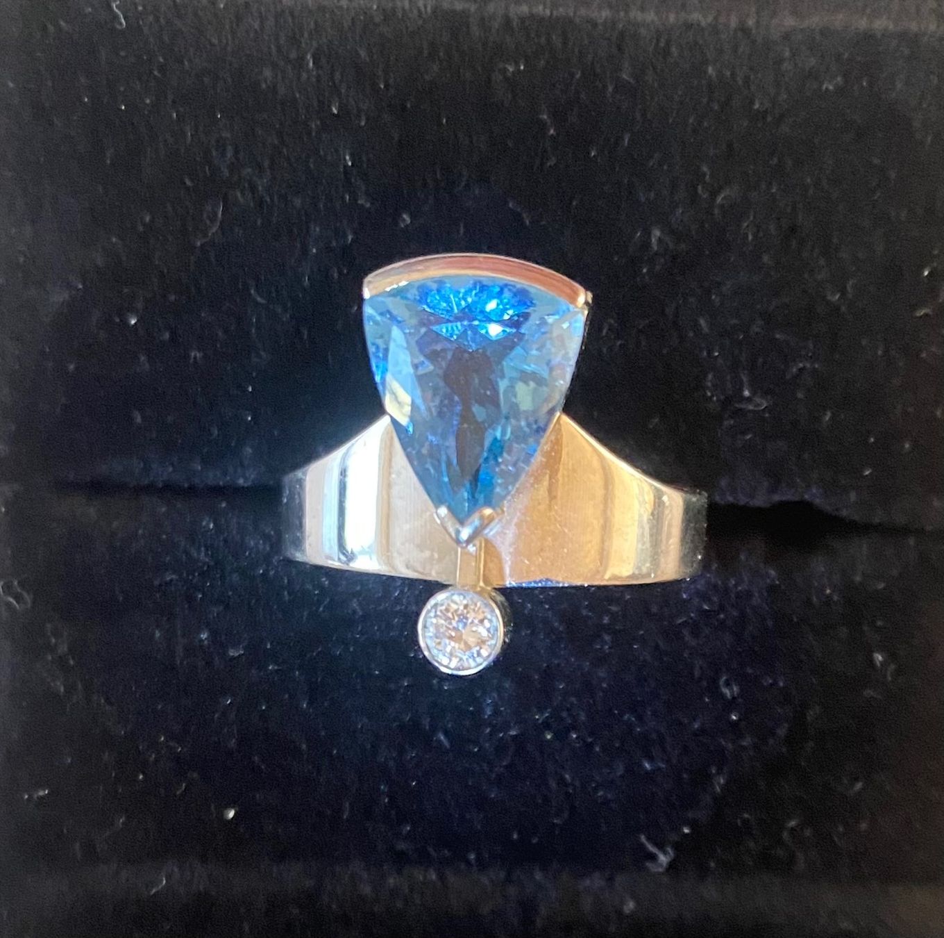 Ringe: Aquamarin Brillant Ring 18K Weissgold – Gebraucht aus Oftringen von Wiggiwave 2