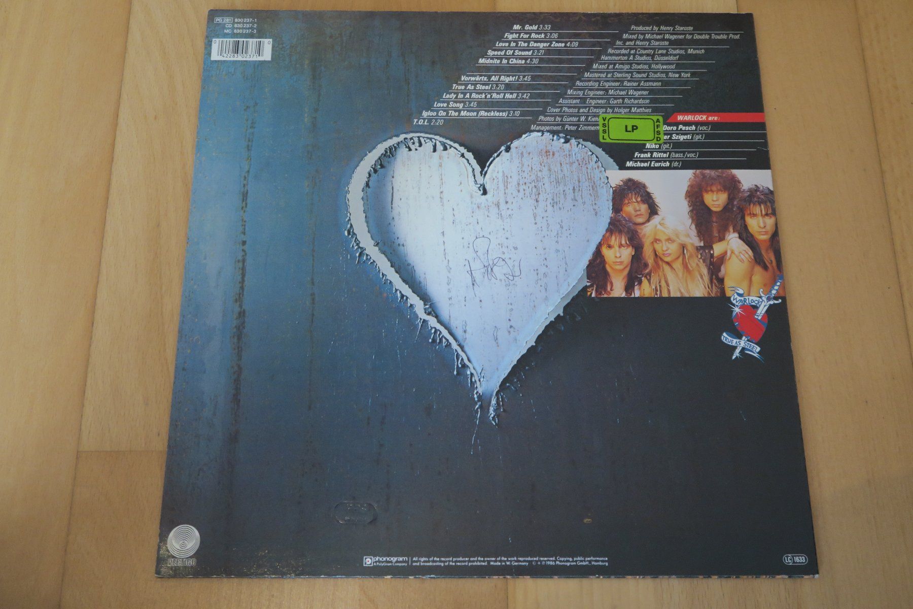 Dischi in vinile: Warlock  – True As Steel – Usato da Thun venduto da Karibu70 1