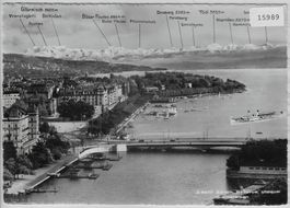 Flugaufnahme Zürich Bellevue, Utoquai