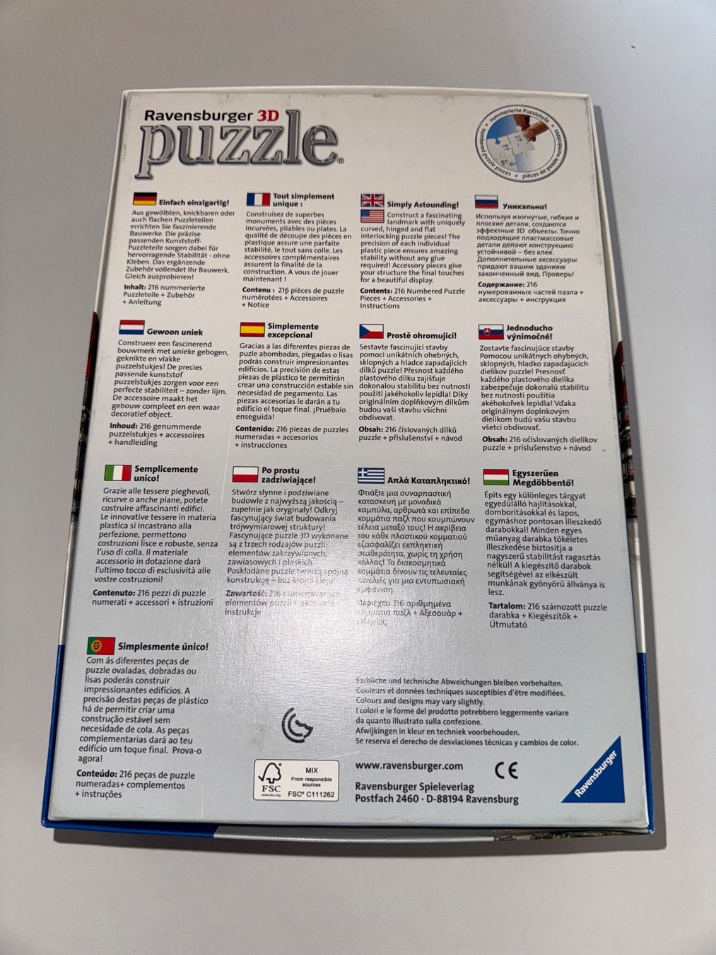 Ravensburger Puzzle: Ravensburger 3D Puzzle Medieval House – Usato da Grosswangen venduto da Second_hand_paradise 4