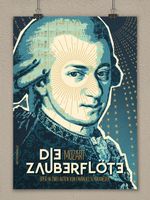 Opernplakat - DIE ZAUBERFLÖTE - Poster - Kunstdruck A1